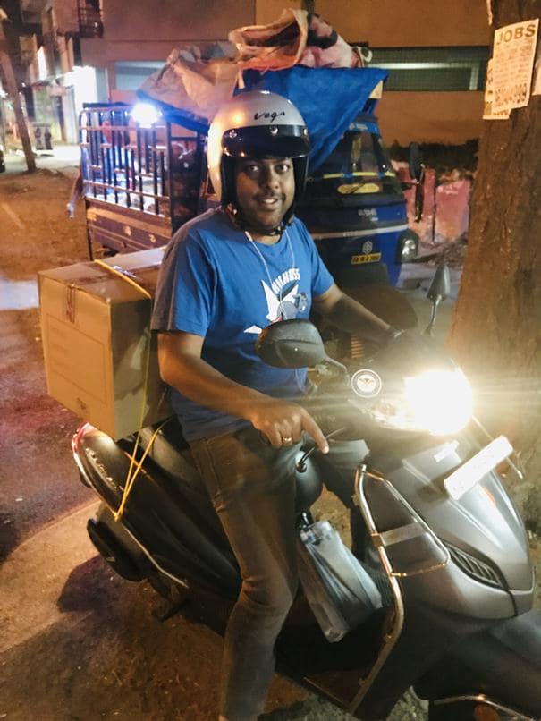 Manoj Mohite At Delivery Location
