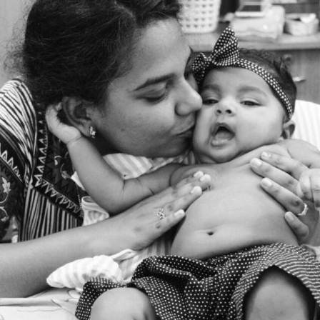 Arpitha Balraj with her daughter