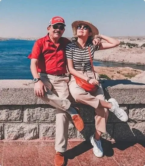 Barkha Singh With Her Father (Mr. Manjul Mayank)